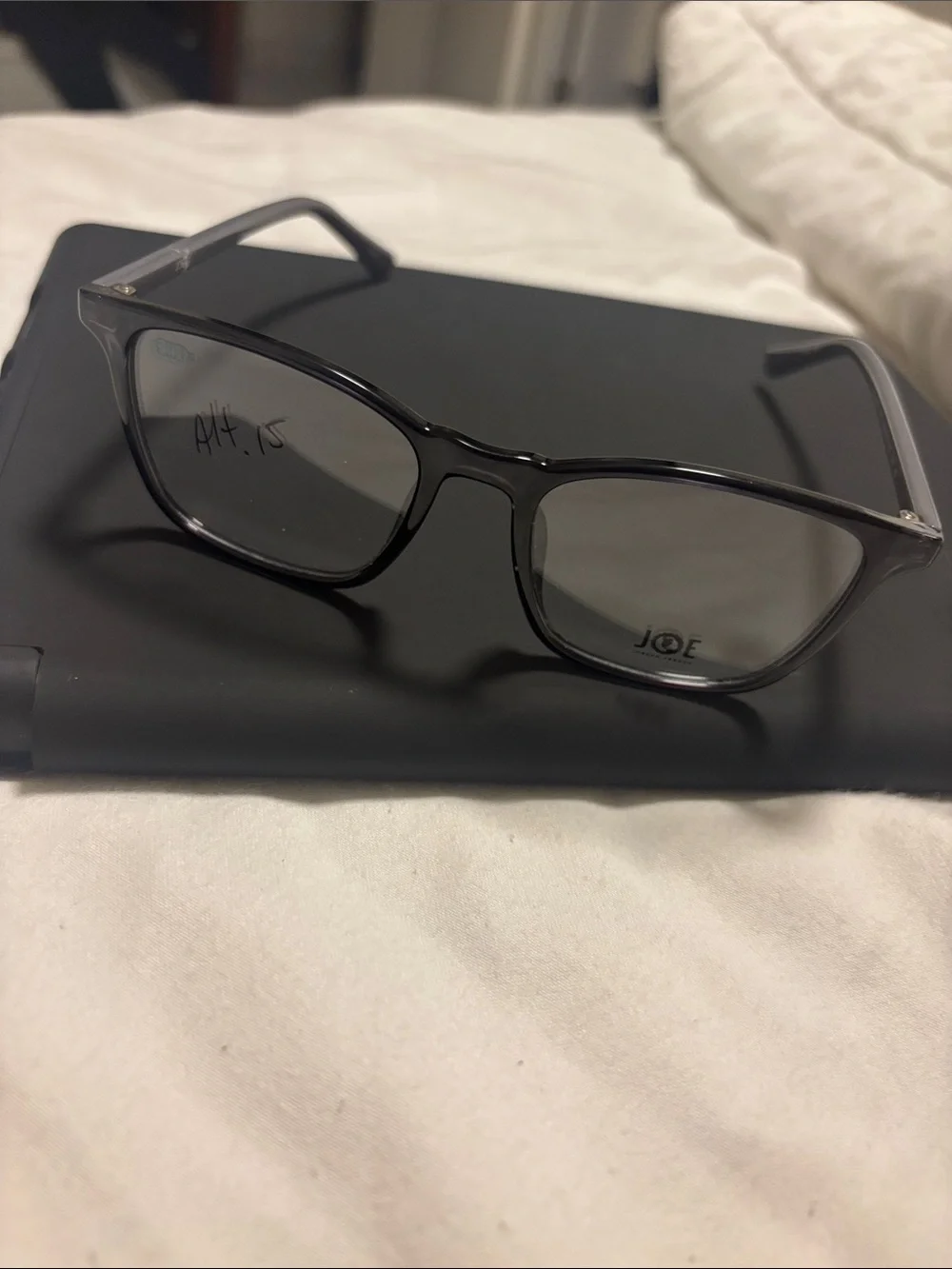 Joseph Abboud Black Rectangle Glasses